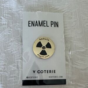 Gold Radiate Positivity Enamel Pin
